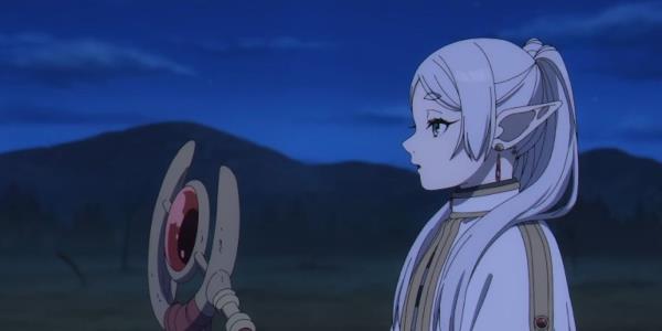 Frieren asks Aura a question