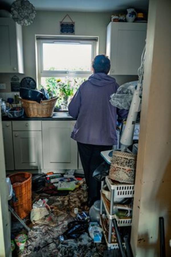  Bernie O'Shea at her flooded Midleton house. Picture: Chani Anderson