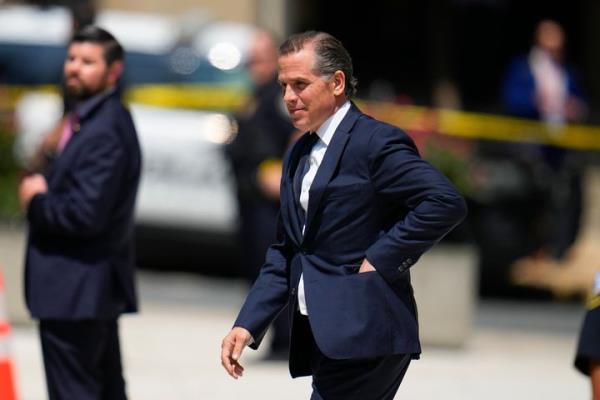 President Joe Biden’s son Hunter Biden leaves after a court appearance on Wednesday, July 26, in Wilmington, Delaware.