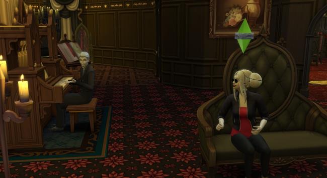 A vampire Sim talking with Vlad