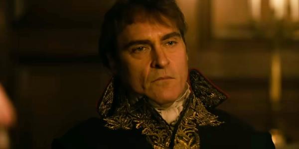 Joaquin Phoenix Staring Into the Middle Distance in Napoleon
