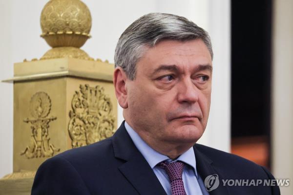 This TASS file photo shows Russia's Deputy Foreign Minister Andrey Rudenko attending a presentation of the Center for Public Diplomacy of the Shanghai Cooperation Organization (SCO) at the Reception House of the Russian Foreign Ministry on June 30, 2023. (Yonhap)