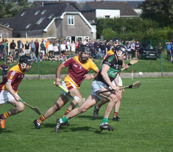 Nemo full-back Peter Morgan in action against Whitechurch. Pic: Nemo Rangers