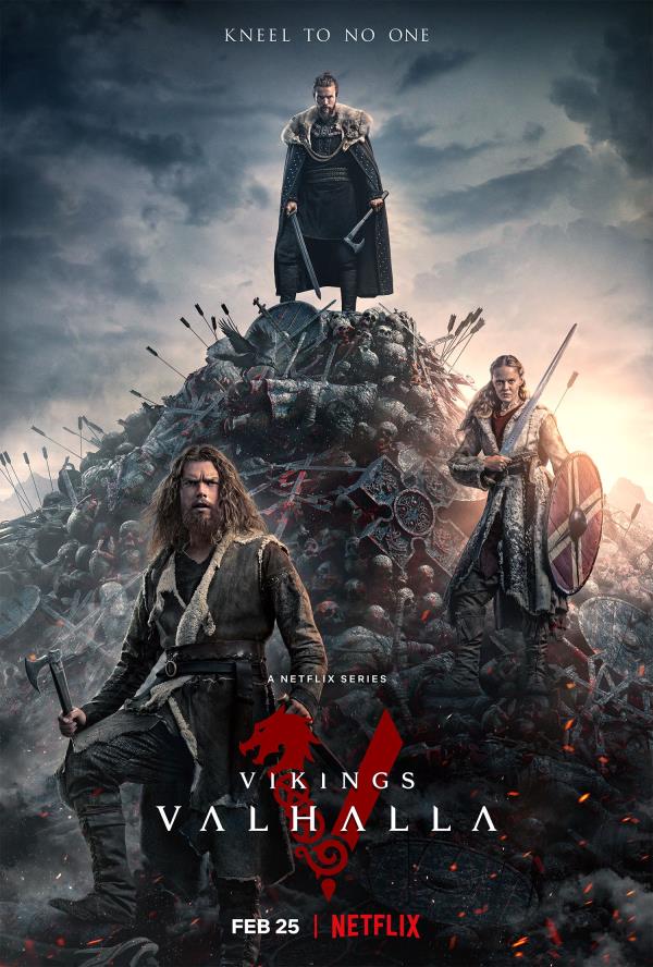Freydis and Harald sitting next to each other in Vikings Valhalla season 2 