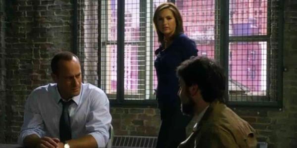 Christopher Meloni as Stabler, Mariska Hargitay as Benson, David Krumholtz as Vincent Prochik in Law & Order_ SVU