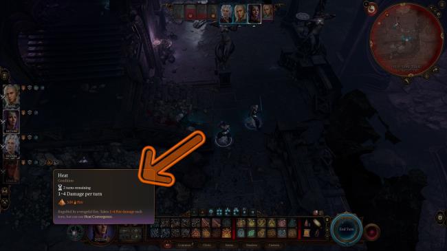 Heat explained in Baldur's Gate 3