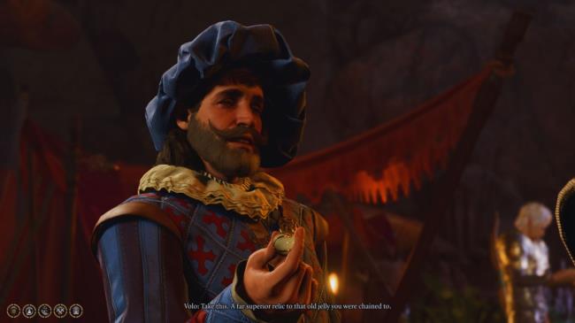 Baldur's Gate 3 - Volo gives the player a magic eyeball after blinding them