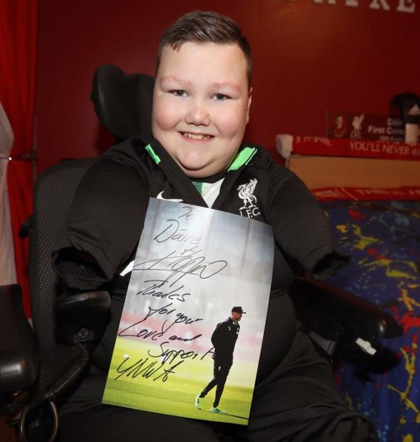 Liverpool superfan 12-year-old Dáire Gorman