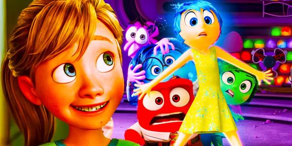 Riley, Fear, Sadness, Anger, Joy, and Disgust in Inside Out 2.