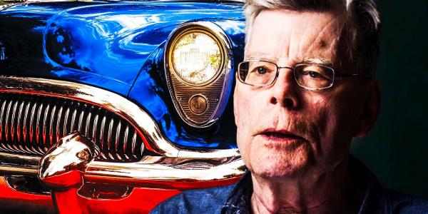 stephen king in front of the car in From a Buick 8