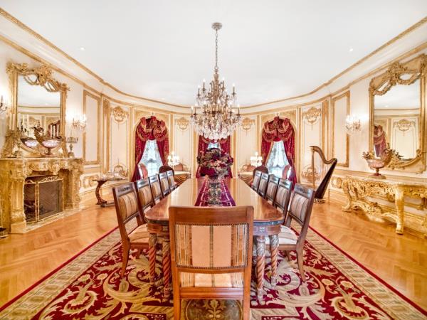 The formal dining room. 