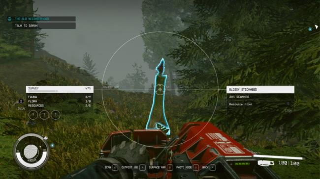 Starfield - Scanning Glossy Stickweed