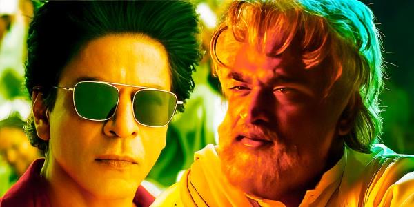 Shah Rukh Khan is pictured with Jawan's antagonist. 